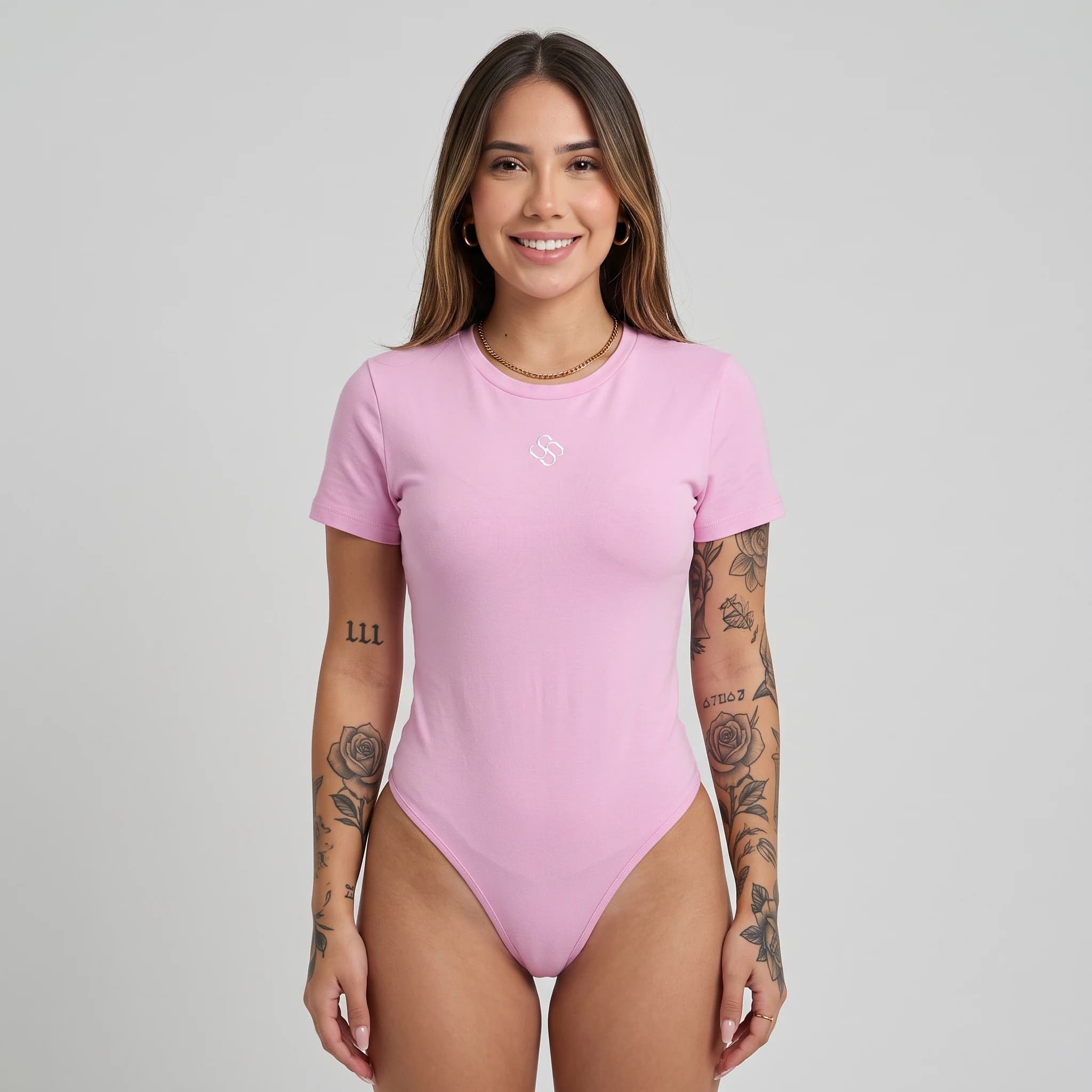 Body manga corta Val Rosa